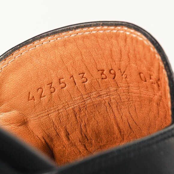 Gucci Princetown Gold Horsebit Black Leather Slipper Mule - Picture 9 of 10